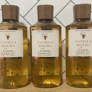 3 Vanilla Mocha Cream Shower Gel Bath & Body Works 10 fl oz